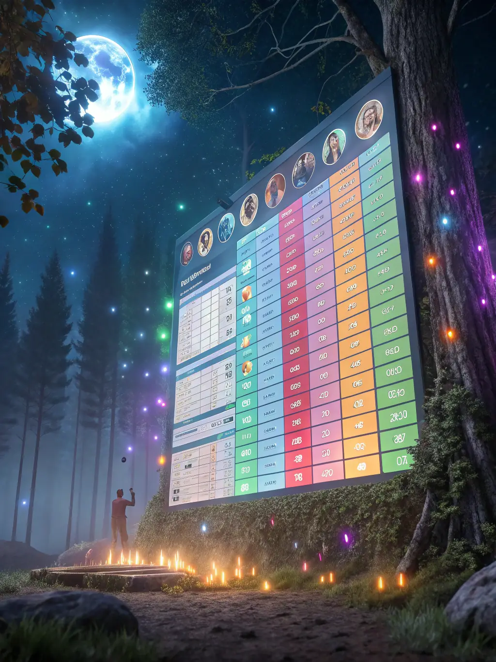 An AI-generated image depicting predictive models forecasting market trends, with lines and graphs illustrating potential financial outcomes for Virtual-gateway's clients.