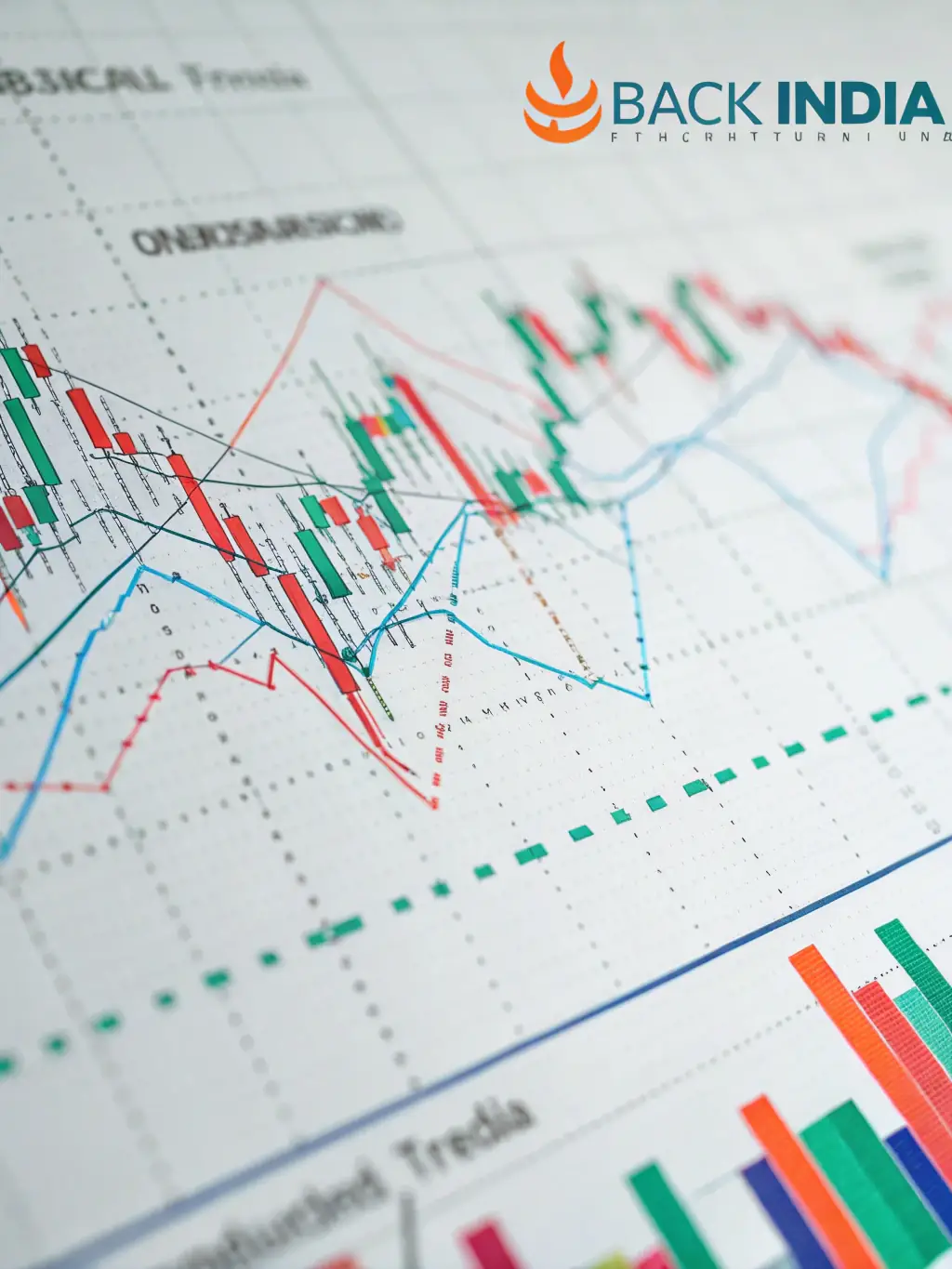 An AI-generated image of a predictive model visualizing future market trends, with lines and data points converging to indicate potential financial outcomes.